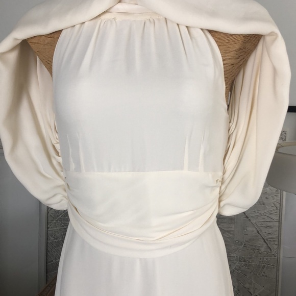 FENDI cream silk dress open back Size 6 - Picture 10 of 16